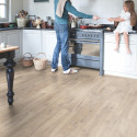 Sol Stratifié - chêne Havanna naturel aspect chanfreins CLM1656 - Classic - QUICK STEP