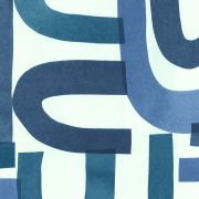 Papier peint intissé Vertigo bleu encre - Abaca - Lutèce - 51232201