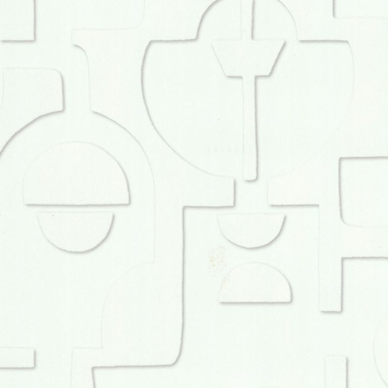 Papier peint intissé Empreintes blanc - Abaca - Lutèce - 51232500