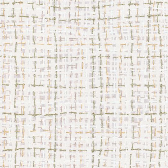 Papier peint intissé Rabane vert et naturel - Abaca - Lutèce - 51232704