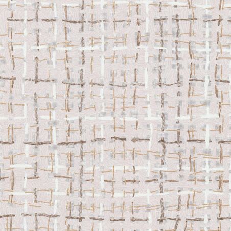 Papier peint intissé Rabane beige lin - Abaca - Lutèce - 51232707