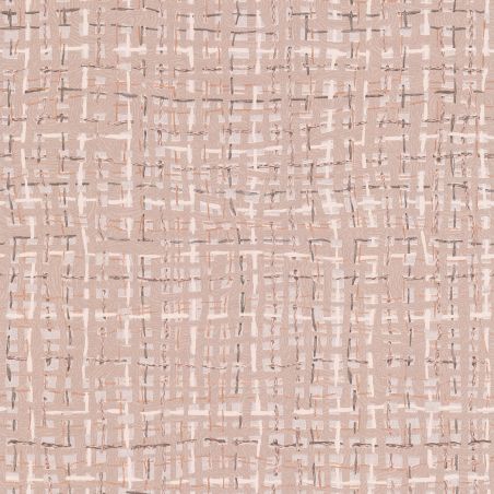 Papier peint intissé Rabane beige rosé - Abaca - Lutèce - 51232717