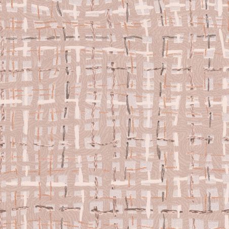 Papier peint intissé Rabane beige rosé - Abaca - Lutèce - 51232717