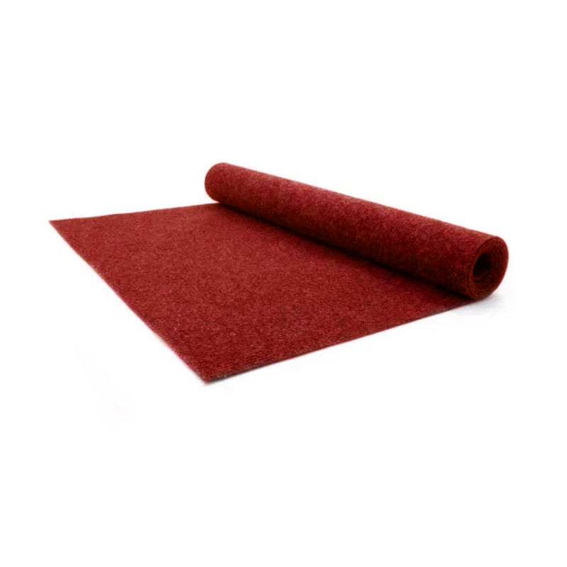 Moquette Aiguilletée - Fun rouge carmin - Orotex - rouleau 4M