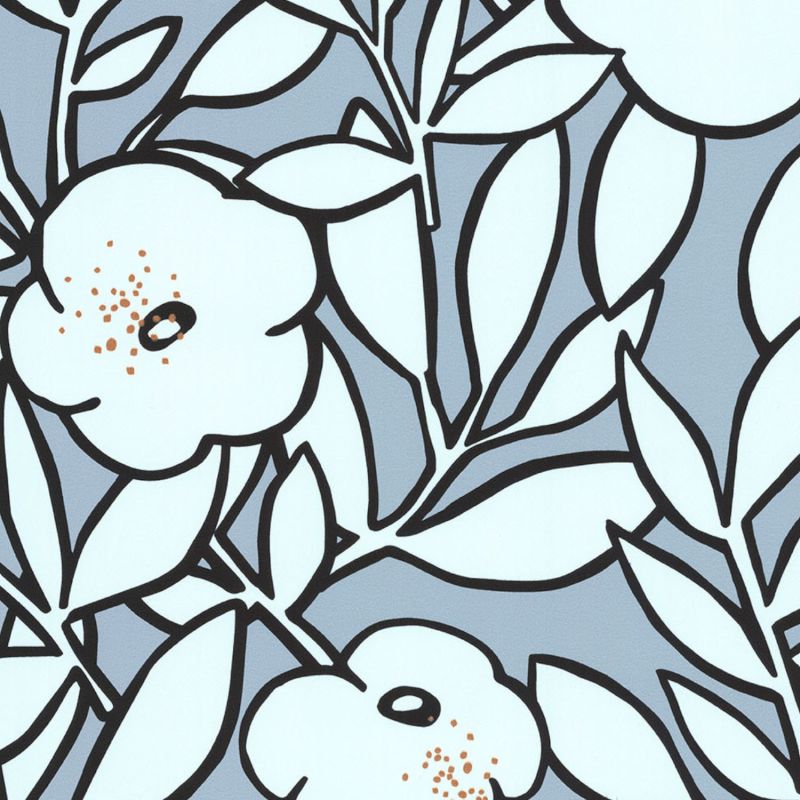Papier peint intissé Scintille gris bleuté - Dolce Vita - Lutèce - 11230209