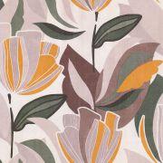 Papier peint intissé Tulipa moutarde marron - Dolce Vita - Lutèce - 11230702