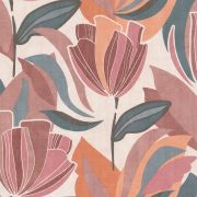 Papier peint intissé Tulipa rose pêche - Dolce Vita - Lutèce - 11230703