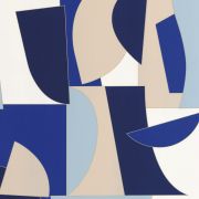 Papier peint intissé Figures bleu électrique or - OUTLINES - Caselio - OTLS105011633