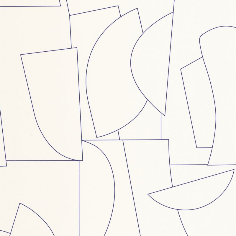 Papier peint intissé Edges bleu électrique - OUTLINES - Caselio - OTLS105020988