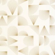 Papier peint intissé Contour blanc et or - OUTLINES - Caselio - OTLS105030235