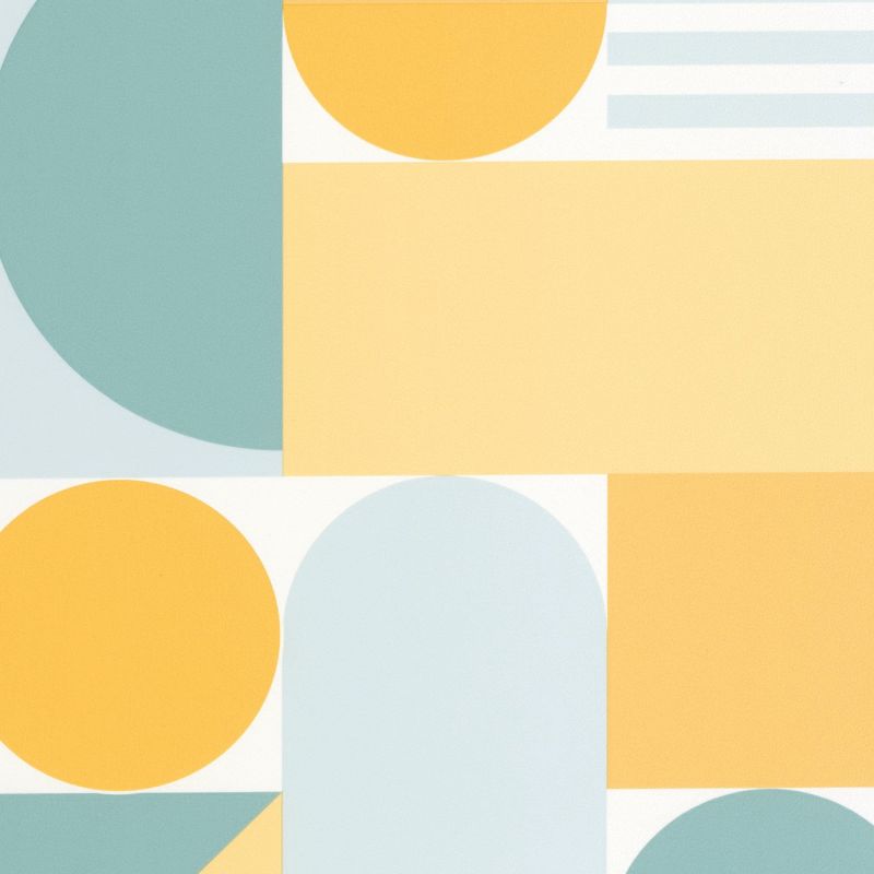 Papier peint intissé Limit bleu jaune - OUTLINES - Caselio - OTLS105056276
