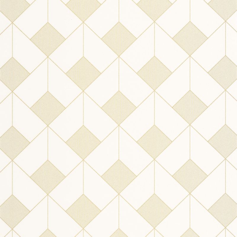 Papier peint intissé Square blanc et or - OUTLINES - Caselio - OTLS105090245