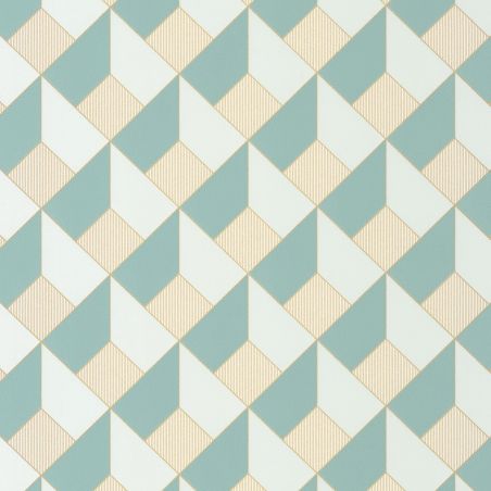 Papier peint intissé Square bleu - OUTLINES - Caselio - OTLS105096661