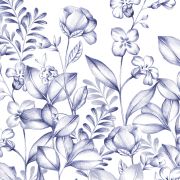 Panoramique intissé Flowers Field bleu - 200X250cm - PIMP MY WALL - Caselio - PMW104626005