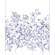 Panoramique intissé Flowers Field bleu - 200X280cm - PIMP MY WALL - Caselio - PMW104626003