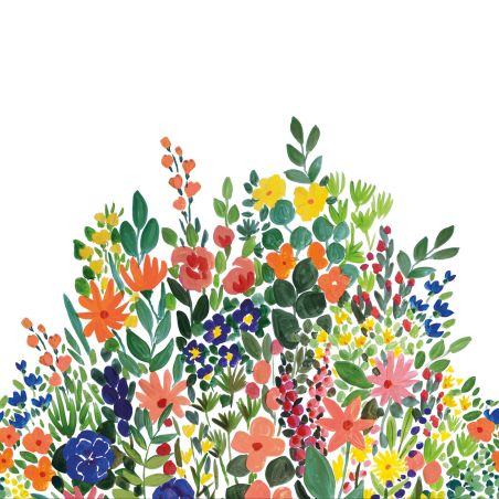 Panoramique intissé Blanket of Blooms multicouleurs - 250X250cm - PIMP MY WALL - Caselio - PMW104644506