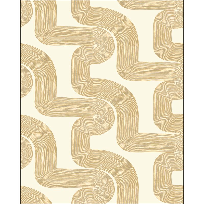Panoramique intissé Curving Lines beige - 200X250cm - PIMP MY WALL - Caselio - PMW104771005