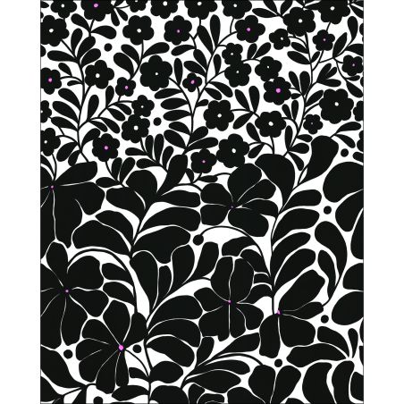 Panoramique intissé Blooming noir - 200X310cm - PIMP MY WALL - Caselio - PMW104849004