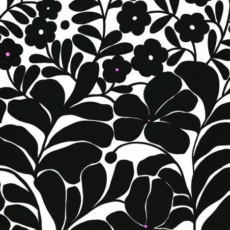 Panoramique intissé Blooming noir - 200X310cm - PIMP MY WALL - Caselio - PMW104849004