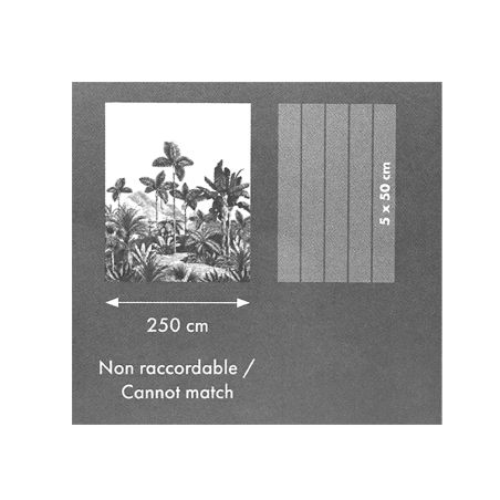 Panoramique intissé Exotic & Idyllic noir - 250X310cm - PIMP MY WALL - Caselio - PMW104869502