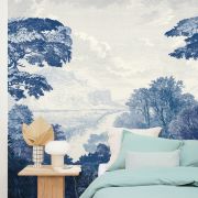 Panoramique intissé Mysterious Forest bleu - 300X280cm - PIMP MY WALL - Caselio - PMW105156008