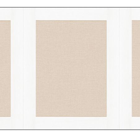 Soubassement intissé Jute et blanc - 250X80cm - PIMP MY WALL - Caselio - PMW105220000