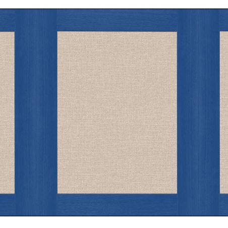 Soubassement intissé Jute et bleu électrique - 250X80cm - PIMP MY WALL - Caselio - PMW105226060