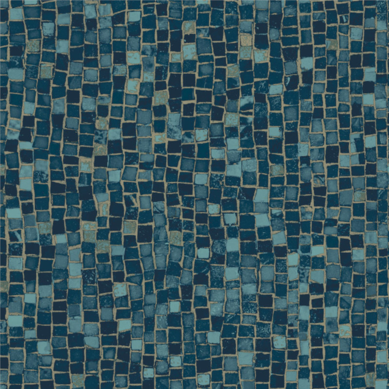 Papier Peint Intissé UGÉPA Botanique B19974D – Bleu/jaune, 10,05x1,06m, 10,65m², Haute Résistance