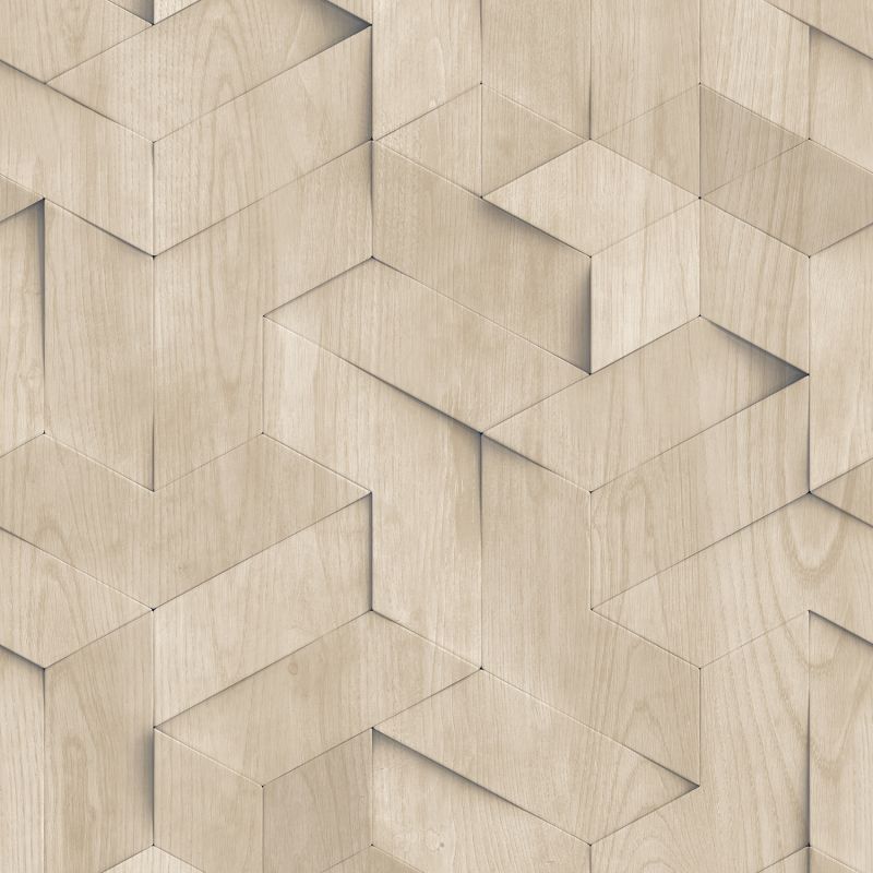 Papier peint vinyle sur intissé Shadow Wood naturel - Brut - Ugépa - M74407