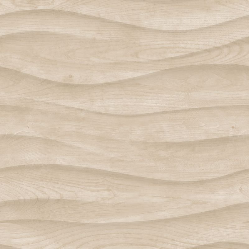 Papier peint vinyle sur intissé Bois Horizontal Ondulé beige - Brut - Ugépa - M75517