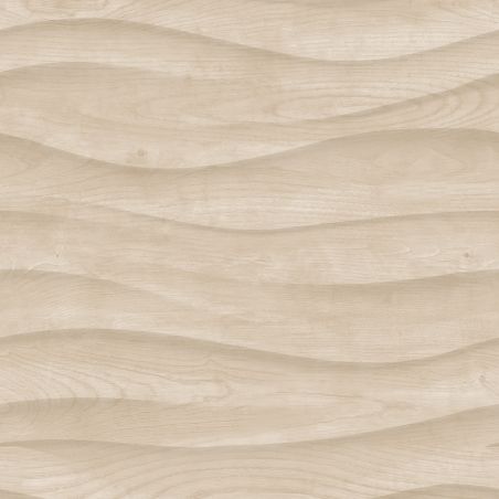 Papier peint vinyle sur intissé Bois Horizontal Ondulé beige - Brut - Ugépa - M75517