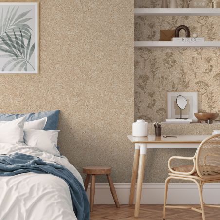 Papier peint expansé sur intissé Graminées Liège naturel - Brut - Ugépa - M78307 Papier peint expansé sur intissé Graminées Liège naturel - Brut - Ugépa - M78307