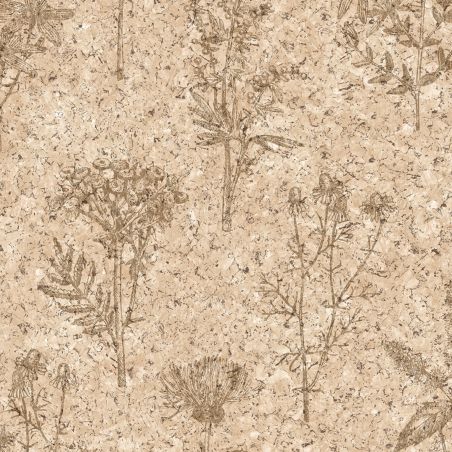 Papier peint expansé sur intissé Graminées Liège naturel - Brut - Ugépa - M78307 Papier peint expansé sur intissé Graminées Liège naturel - Brut - Ugépa - M78307