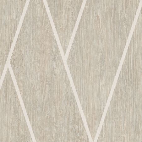 Papier peint vinyle sur intissé Chevron Bois beige - Brut - Ugépa - M75717