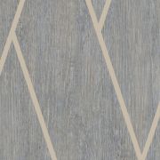 Papier peint vinyle sur intissé Chevron Bois gris bleu - Brut - Ugépa - M75709