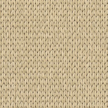 Papier peint vinyle sur intissé Tresse Osier beige - Brut - Ugépa - M78417