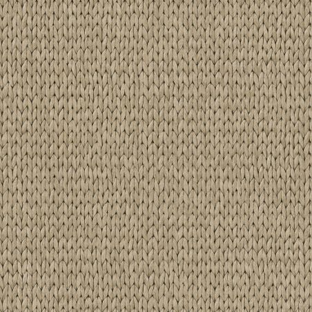 Papier peint vinyle sur intissé Tresse Osier taupe - Brut - Ugépa - M78408