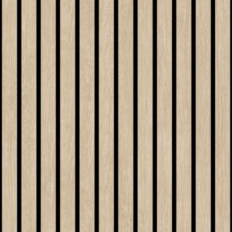 Papier peint vinyle sur intissé Wood Slate beige - Brut - Ugépa - M80217
