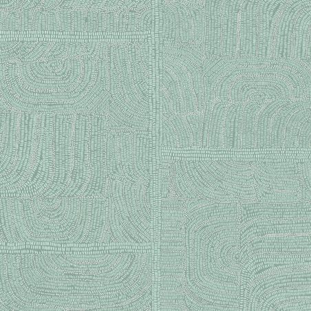 Papier peint intissé Tehani Teal - Terra - Khrôma by Masureel - TER501