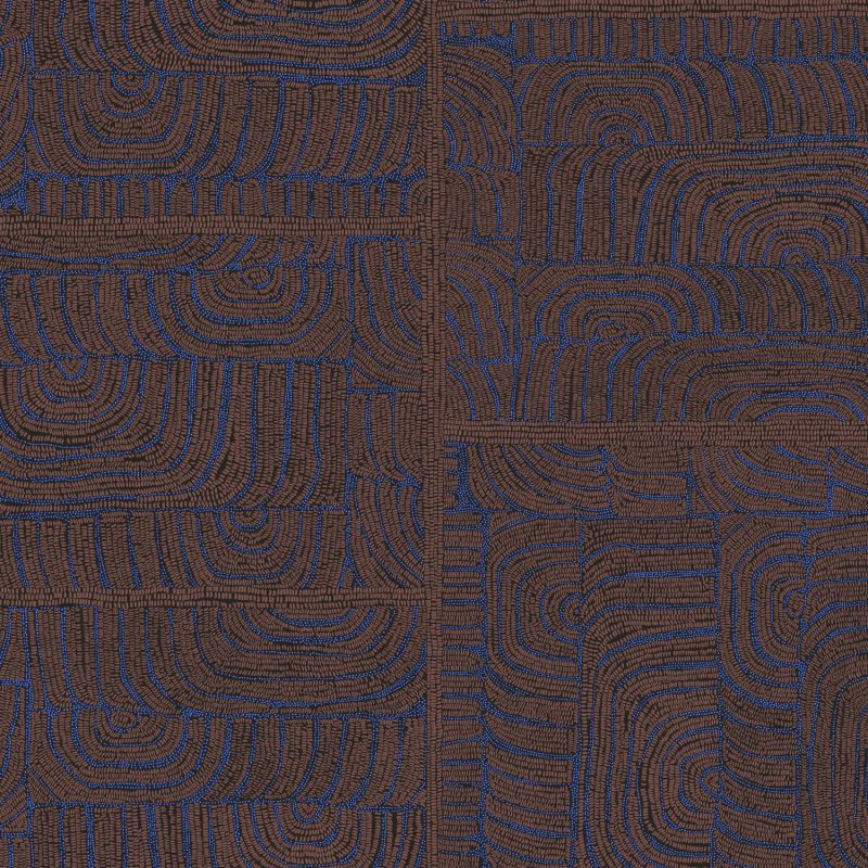 Papier peint intissé Tehani Indigo - Terra - Khrôma by Masureel - TER505