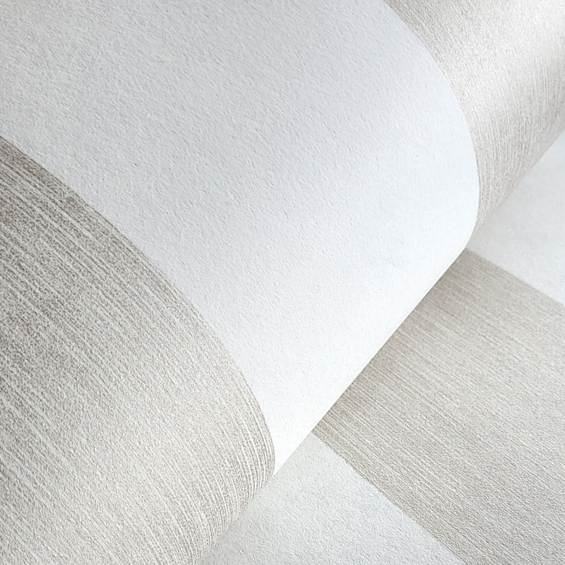 Papier peint intissé Rayure beige et blanc - Infinity - CASADECO - INF24871131