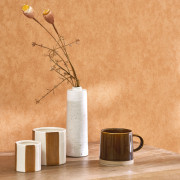 Papier peint intissé Vallauris terracotta - Échappée Belle - Casadeco - ECHA89853535