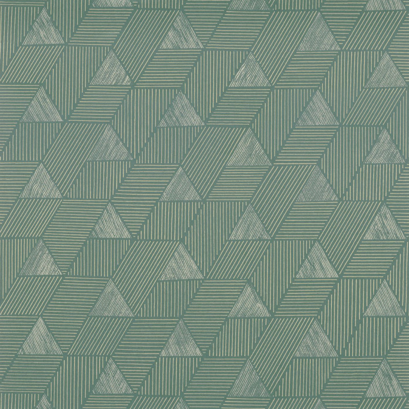 Papier peint intissé Méroé vert litchen et or - Bord du Nil - CASAMANCE - 76172446