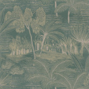 Papier peint intissé Baharia vert de gris - Bord du Nil - CASAMANCE - 76141120