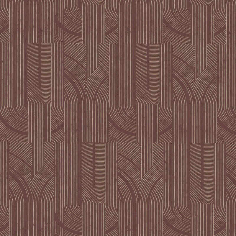 Papier peint intissé Porte Dorée lie de vin - Faubourg des Lumières - CASAMANCE - 76282242