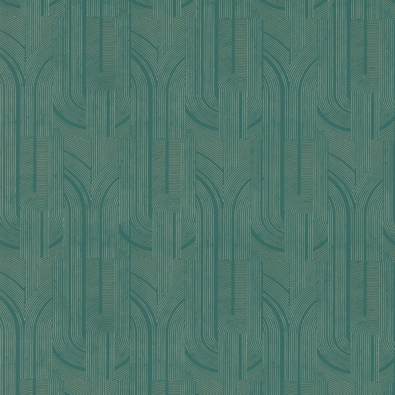 Papier peint intissé Porte Dorée émeraude - Faubourg des Lumières - CASAMANCE - 76282038