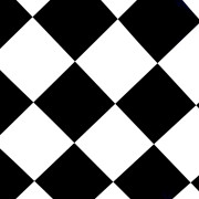 Sol PVC - Absolute T99 - damier noir et blanc diagonal - Beauflor - rouleau 4M