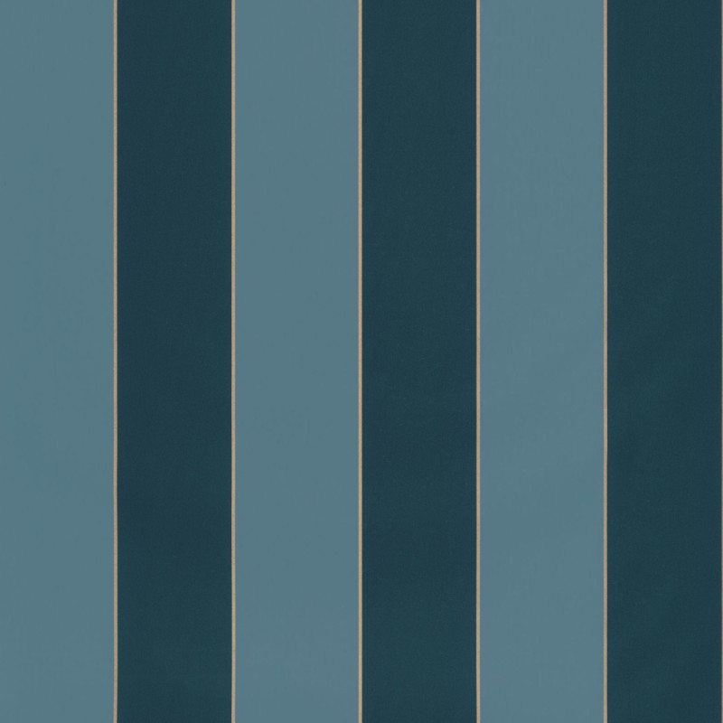 Papier peint vinyle sur intissé Golden Lines bleu paon océan - Basics - Caselio - BAI101076659