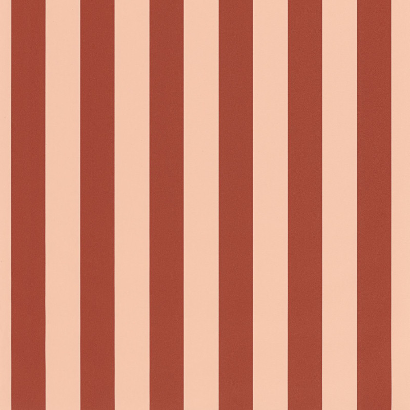 Papier peint vinyle sur intissé Little Lines rouge et nude - Basics - Caselio - BAI104038040