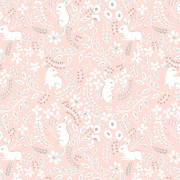 Papier peint intissé Lapin rose - Tartine et Chocolat - Lutèce - 36230403